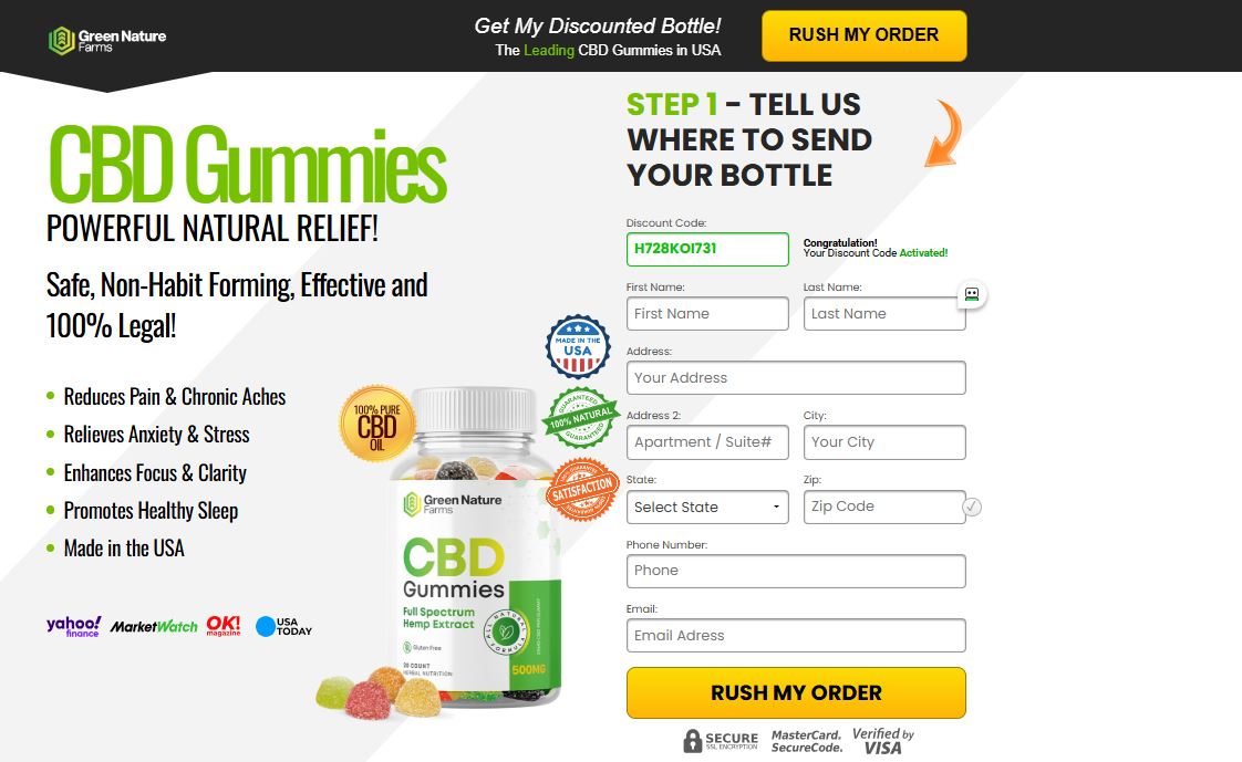Green Nature Farms CBD Gummies ingredients and benefits