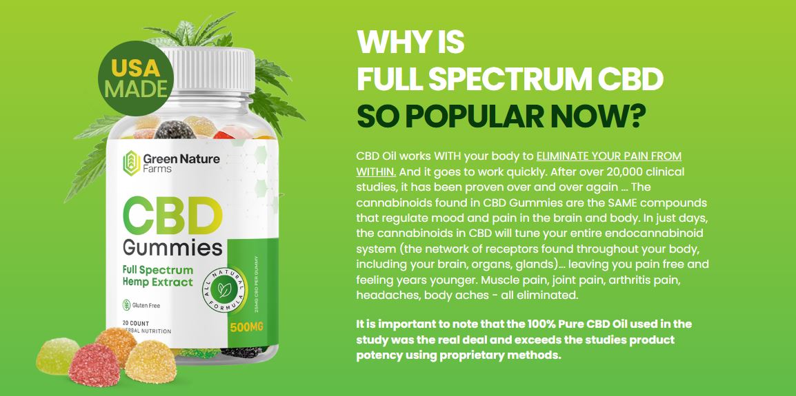 How Green Nature Farms CBD Gummies work